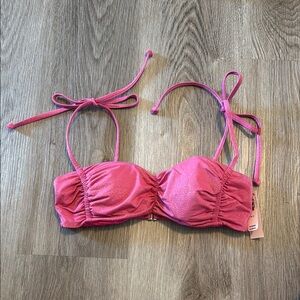 Victoria's Secret Shimmering Pink Bikini Top